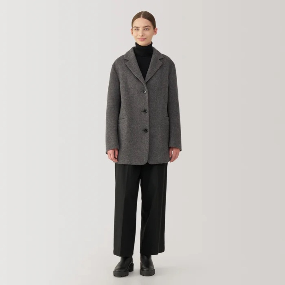 Muji recycled wool blend blazer